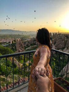 View of Hot air Balloon in Cappadocia